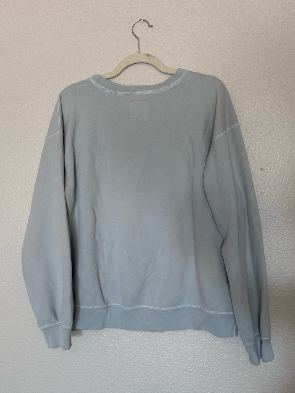 Abercrombie & Fitch Pale Blue Pullover Sweatshirt - Picture 3 of 3